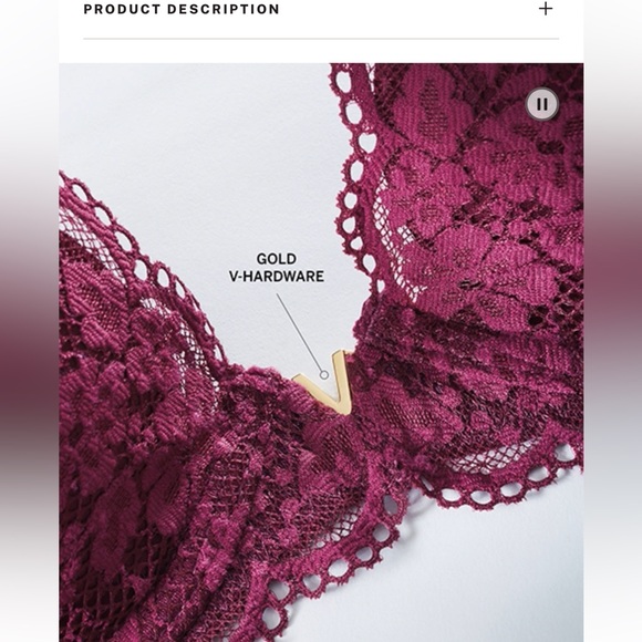 NWT Victoria Secret Lace Plunge - bra and panty set. - Picture 1 of 9